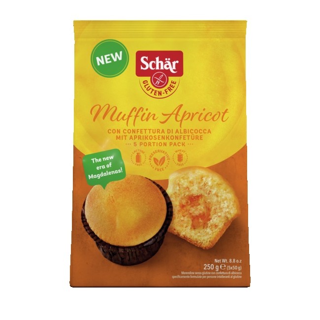 Schar Muffin Apricot 5 Pezzi Da 50 G