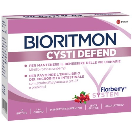 Bioritmon Cysti Defend Integratore per le vie urinarie 10 bustine Bioritmon Cysti Defend Integratore per le vie urinarie 10 bustine