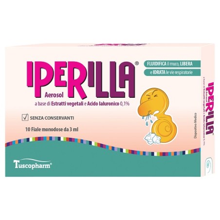Tuscopharm Aerosol Iperilla 10 Fiale Monodose Da 3 Ml A Base Di Estratti Vegetali E Acido Ialuronico 0,1% Tuscopharm Aerosol Iperilla 10 Fiale Monodose Da 3 Ml A Base Di Estratti Vegetali E Acido Ialuronico 0,1%