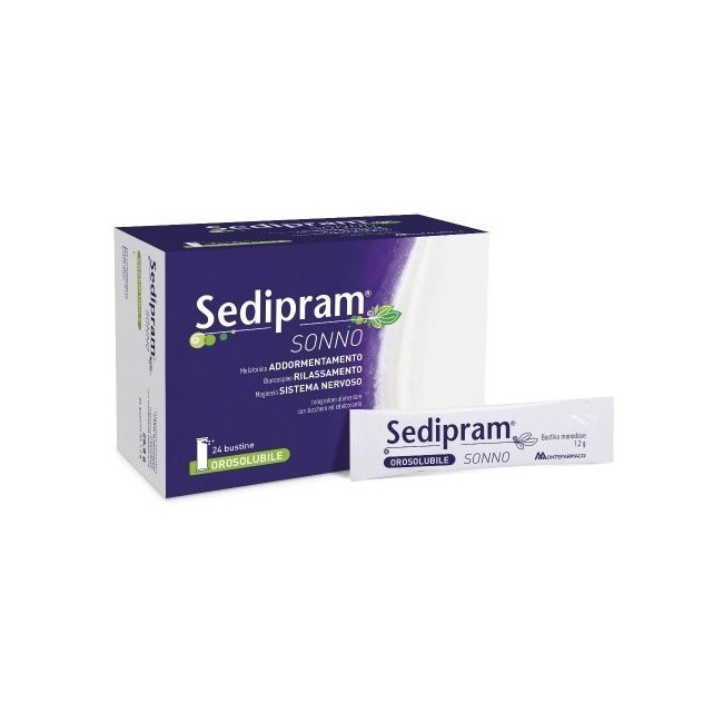 Montefarmaco Sedipram Sonno 24 Stick Orosolubili Montefarmaco Sedipram Sonno 24 Stick Orosolubili