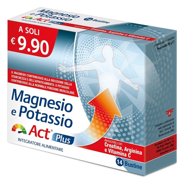 F&f Magnesio E Potassio Act Plus 14 Bustine