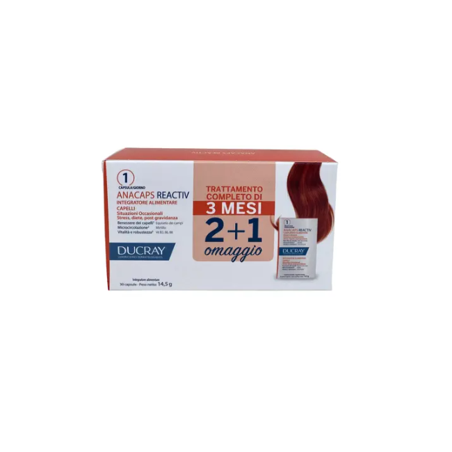 Ducray Anacaps Reactiv Trio 3 Pezzi Da 30 Capsule