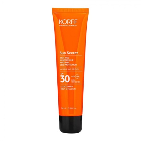 Korff Sun Secret Lozione solare anti age SPF30 100 ml Korff Sun Secret Lozione solare anti age SPF30 100 ml