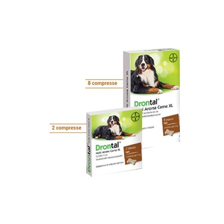 Vetoquinol Drontal Multi Aroma Carne Xl 525/504/175 Mg Compresse Per Cani Vetoquinol Drontal Multi Aroma Carne Xl 525/504/175 Mg Compresse Per Cani