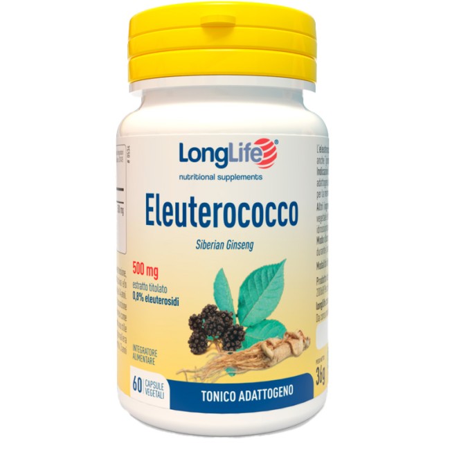 Longlife Eleuterococco 0,8% 60 Capsule 500mg Longlife Eleuterococco 0,8% 60 Capsule 500mg