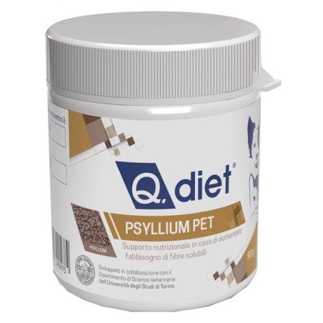 Q Vet Q Diet Psyllium Pet Polvere 90 G