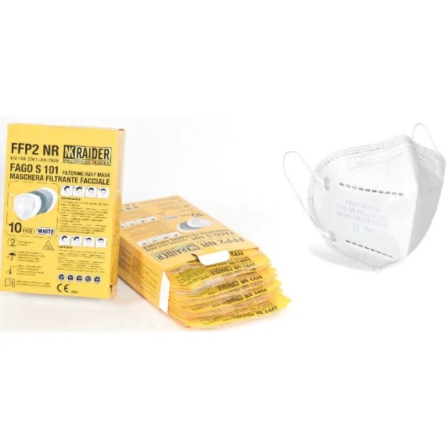 Fagomed ffp2 nr bianca 10 pezzi