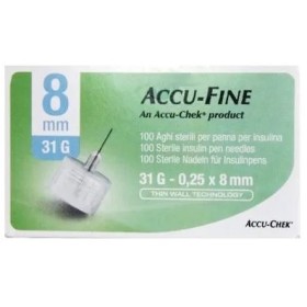 Roche Ago Per Penna Da Insulina Accu-fine Pen Needle Accu-chek Gauge 31 X 8mm 100 Pezzi