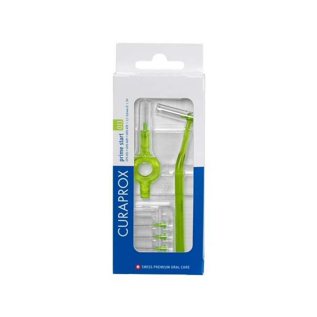 Curaden Healthcare Curaprox Capsule 011 Scovolino Prime Start 011 Lime Green 5 Pezzi