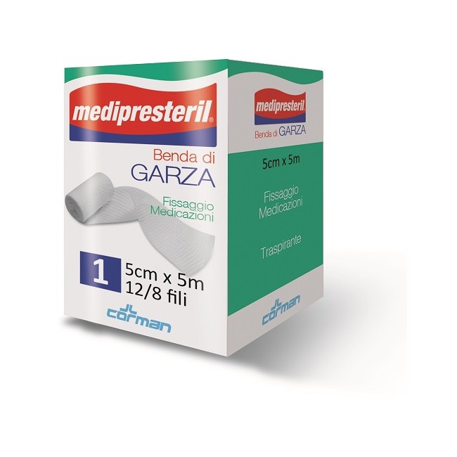 Corman Benda Di Garza Medipresteril 12/8 Fu M5x7cm