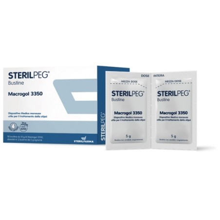 Sterilfarma Sterilpeg Macrogol 3350 10 Bustine Bipartite 10 G