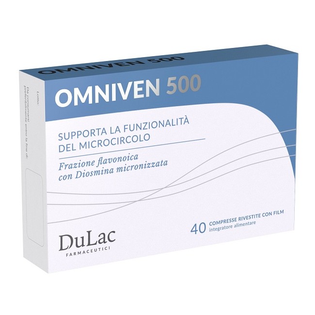 Dulac Farmaceutici Omniven 500 40 Compresse Dulac Farmaceutici Omniven 500 40 Compresse