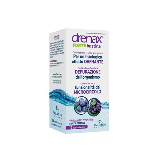 Paladin Pharma Drenax Forte Mirtillo E Uva 15 Bustine Paladin Pharma Drenax Forte Mirtillo E Uva 15 Bustine