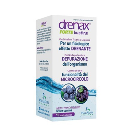 Paladin Pharma Drenax Forte Mirtillo E Uva 15 Bustine Paladin Pharma Drenax Forte Mirtillo E Uva 15 Bustine