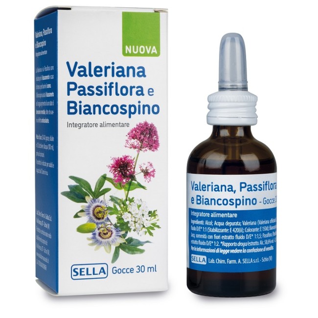 Sella Valeriana Passiflora E Biancospino Gocce 30 Ml Sella Valeriana Passiflora E Biancospino Gocce 30 Ml