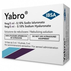 Ibsa Farmaceutici Yabro Aerosol Sodio Ialuronato 0,18% Soluzione Da Nebulizzare 10 Fiale Da 5 Ml