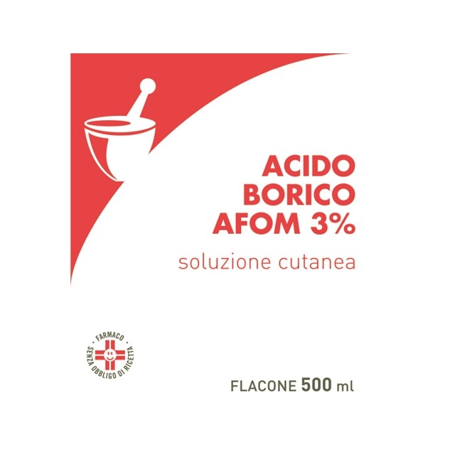 Aeffe Acido Borico Afom 3% Soluzione Cutanea Acido Borico