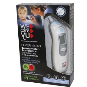 Termometro Auricolare Wecareyu Fever-scan Ad Infrarossi Con 10 Coprisonda