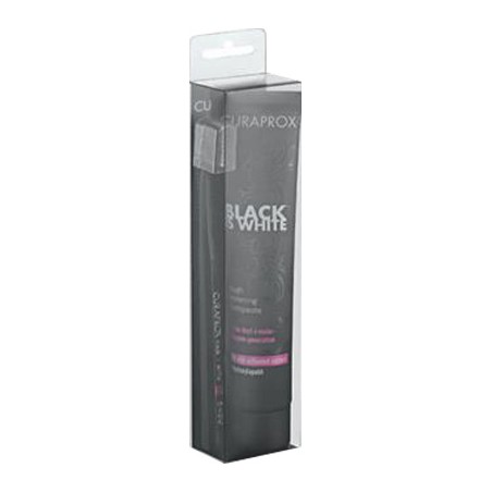 Curaden Healthcare Curaprox Black Is White Dentifrici Sbiancanti 1 Dentifricio Da 90ml + 1 Spazzolino