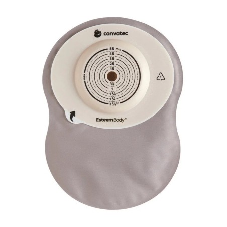Convatec Sacca Colostomia Esteem Body Fondo Chiuso 4 Mm Opaco Ritagliabile 10-45 Mm 30 Pezzi