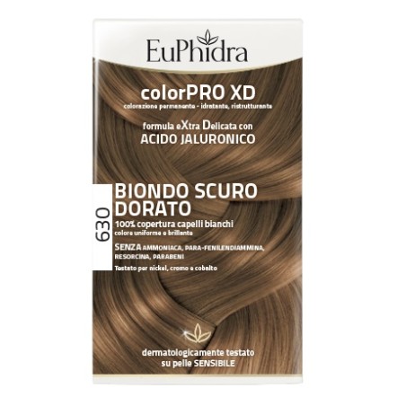 Zeta Farmaceutici Euphidra Colorpro Xd 630 Biondo Scuro Dorato Gel Colorante Capelli In Flacone + Attivante + Balsamo + Guanti Zeta Farmaceutici Euphidra Colorpro Xd 630 Biondo Scuro Dorato Gel Colorante Capelli In Flacone + Attivante + Balsamo + Guanti