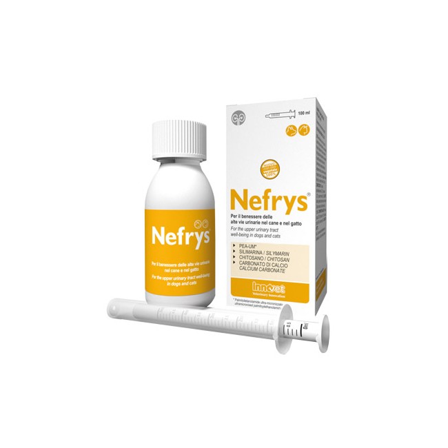 Innovet Nefrys Veg 100 100 Ml Con Siringa Dosatrice Alimento Complementare Per Cani E Gatti