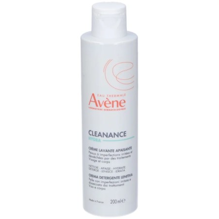 Avène Cleanance Hydra Detergente lenitivo per pelle acneica 200 ml Avène Cleanance Hydra Detergente lenitivo per pelle acneica 200 ml