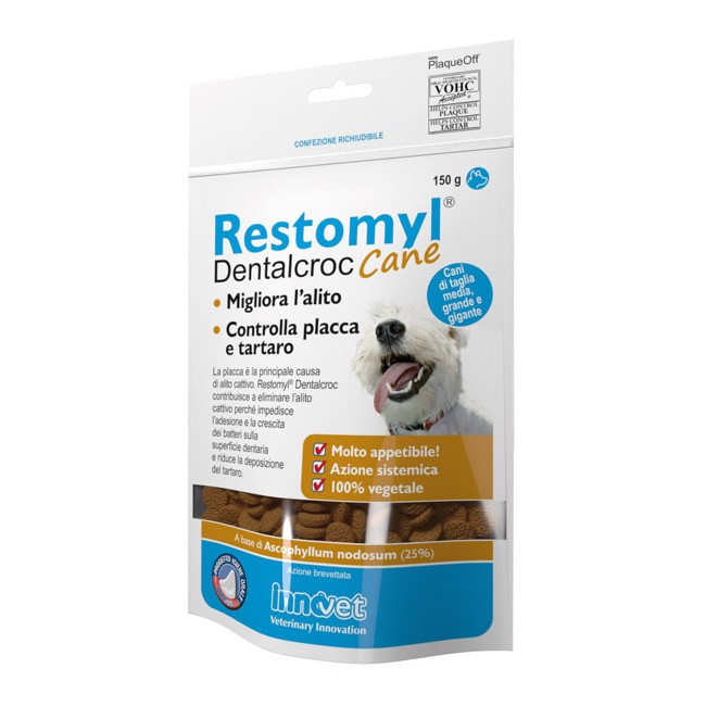 Innovet Restomyl Dentalcroc Cani Taglia Media Grande E Gigante Busta 150 G