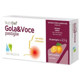 Nutrileya Nutridef Gola & Voce Arancia 20 Pastiglie