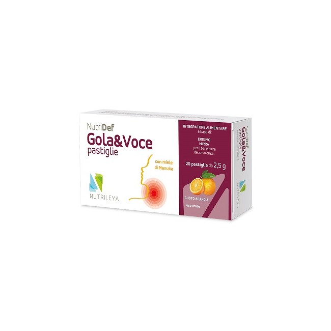 Nutrileya Nutridef Gola & Voce Arancia 20 Pastiglie Nutrileya Nutridef Gola & Voce Arancia 20 Pastiglie