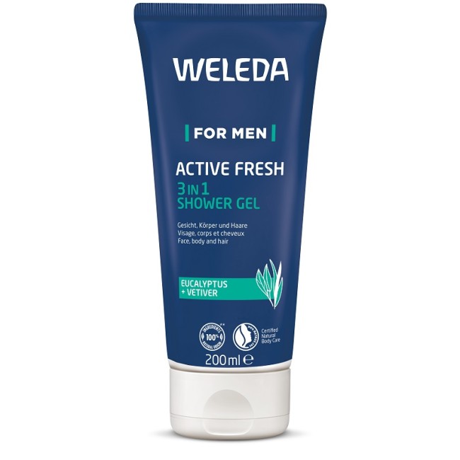 Weleda For Men Active Fresh 3in1 Shower Gel 200 Ml Weleda For Men Active Fresh 3in1 Shower Gel 200 Ml
