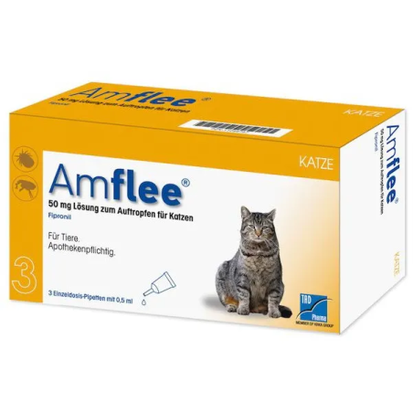 Krka Amflee 50 Mg Soluzione Spot-on Per Gatti