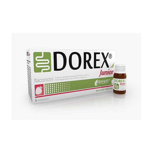 Dymalife Pharmaceutical Dorex 12 Flaconcini 10 Ml Junior Dymalife Pharmaceutical Dorex 12 Flaconcini 10 Ml Junior