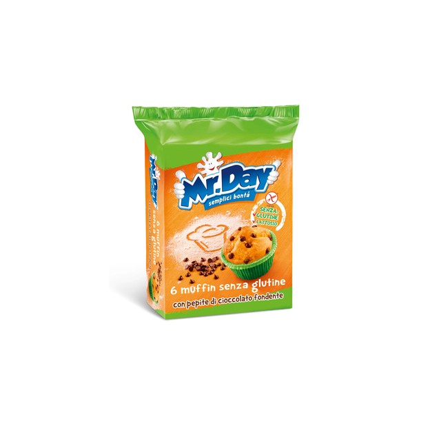 Vicenzi Mr Day Muffin Senza Glutine Con Pepite Di Cioccolato Fondente 6 X 42 G