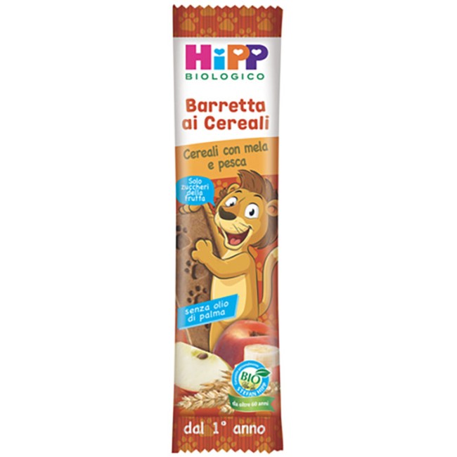 Hipp Bio Barretta Ai Cereali Con Mela/pesca 20 G Hipp Bio Barretta Ai Cereali Con Mela/pesca 20 G