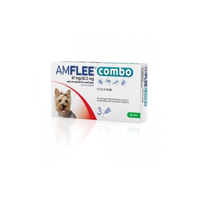 Krka Amflee Combo 67 Mg/60,3 Mg Soluzione Spot-on Per Cani Di Taglia Piccola
