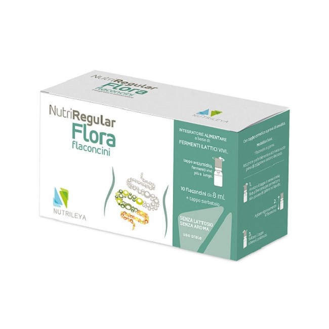 Nutrileya Nutriregular Flora 10 Flaconcini 8 Ml