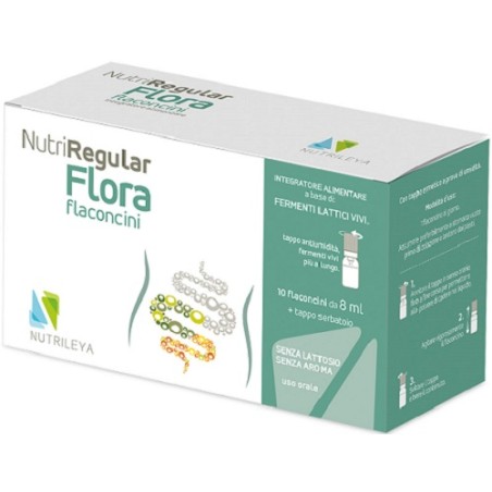 Nutrileya Nutriregular Flora 10 Flaconcini 8 Ml Nutrileya Nutriregular Flora 10 Flaconcini 8 Ml