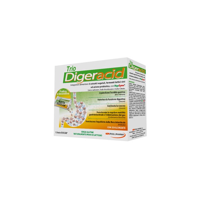 Pool Pharma Trio Digeracid 12 Bustine
