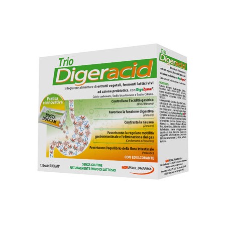 Pool Pharma Trio Digeracid 12 Bustine Pool Pharma Trio Digeracid 12 Bustine