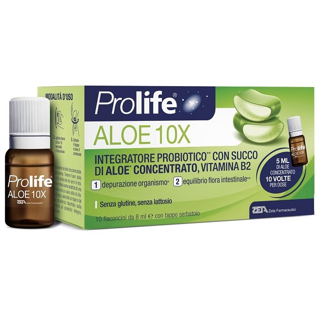 Zeta Farmaceutici Prolife Aloe 10 Flaconi X 8 Ml Zeta Farmaceutici Prolife Aloe 10 Flaconi X 8 Ml