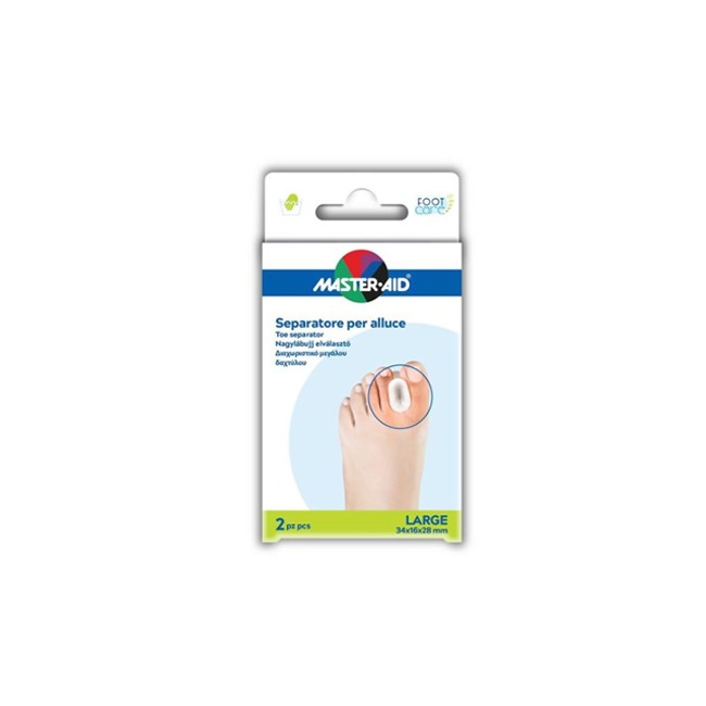 Pietrasanta Pharma Separatore Dita In Gel Master-aid Footcare Per Alluce Large 2 Pezzi D2