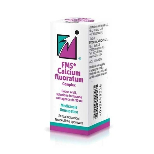 PharmExtracta FMS Calcium Fluoratum Complex Rimedio omeopatico in gocce