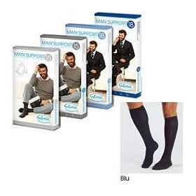 Gloria Med Man Support 15 Cotton Gambaletto 15 Blu 3