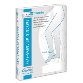 Gloria Med Gloriamed Thrombosis 18 Punta Chiusa Con Foro D'ispezione Tutta Coscia Autoreggente Corto Misura L 1 Paio