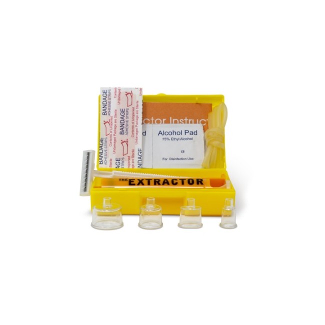 Farvisan Extractor Estrattore Veleno Kit 1 Estrattore + 4 Coppette Plastica Aspira Veleno + Cerotti + 1 Rasoio + 1 Laccio Emosta Farvisan Extractor Estrattore Veleno Kit 1 Estrattore + 4 Coppette Plastica Aspira Veleno + Cerotti + 1 Rasoio + 1 Laccio Emosta