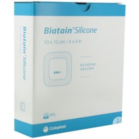 Coloplast Medicazione Biatain In Schiuma Di Poliuretano Con Bordo Adesivo In Silicone Lite 10x10 Cm 10 Pezzi