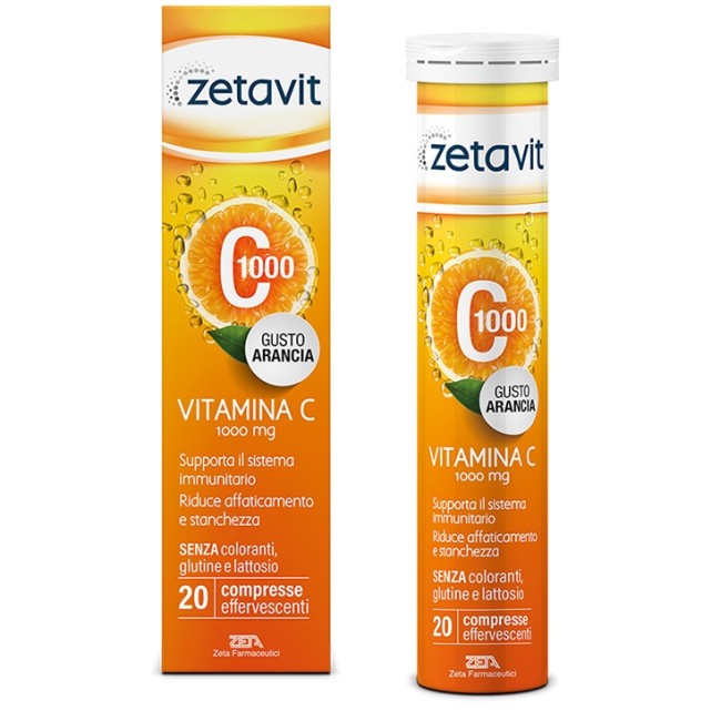 Zeta Farmaceutici Zetavit C1000 20 Compresse Effervescenti Zeta Farmaceutici Zetavit C1000 20 Compresse Effervescenti