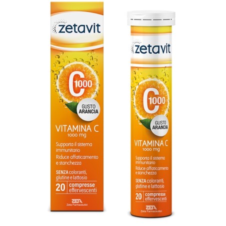Zeta Farmaceutici Zetavit C1000 20 Compresse Effervescenti Zeta Farmaceutici Zetavit C1000 20 Compresse Effervescenti
