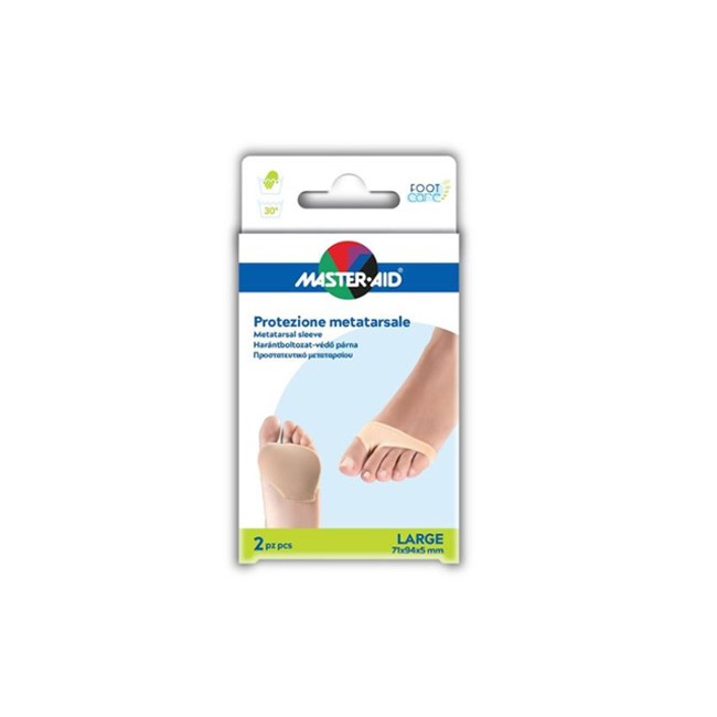 Pietrasanta Pharma Protezione In Gel E Tessuto Master-aid Footcare Per Metatarso Large 2 Pezzi G3 Pietrasanta Pharma Protezione In Gel E Tessuto Master-aid Footcare Per Metatarso Large 2 Pezzi G3